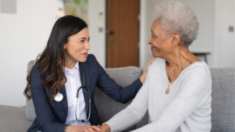 doctor talking with a patient