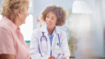 doctor talking with a patient