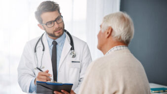 a patient at a doctor's appointment