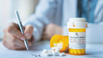 Doctor writing a prescription