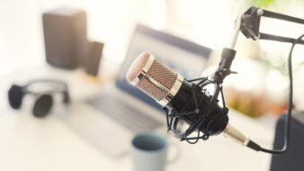 Healthcare podcast recording station