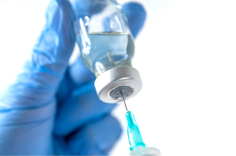 vaccine in hand