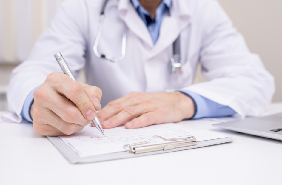 physician signing a collaborative practice agreement