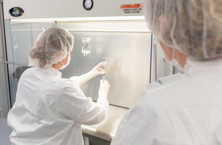 two pharmacists sterile compounding