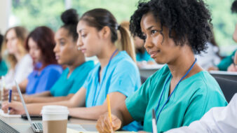 technician students in classroom