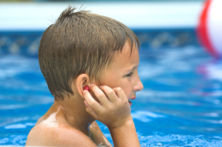 boy in pool